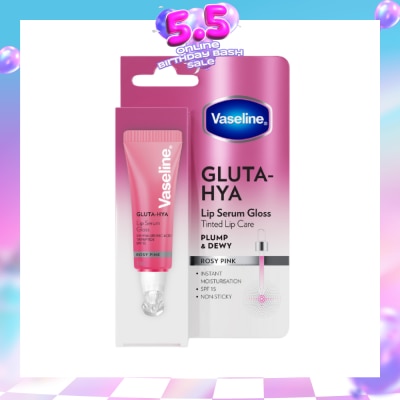 VASELINE - Gluta-Hya Lip Serum Gloss Rosy Pink 10ml