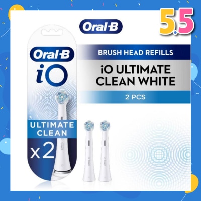 ORAL-B iO Ultimate Clean White Brush Heads Refill White 2s