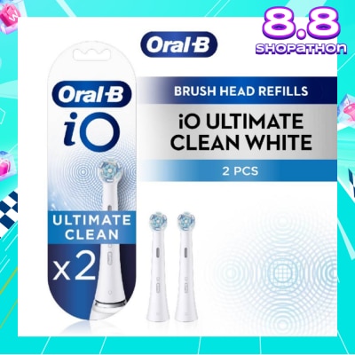 ORAL-B iO Ultimate Clean White Brush Heads Refill White 2s