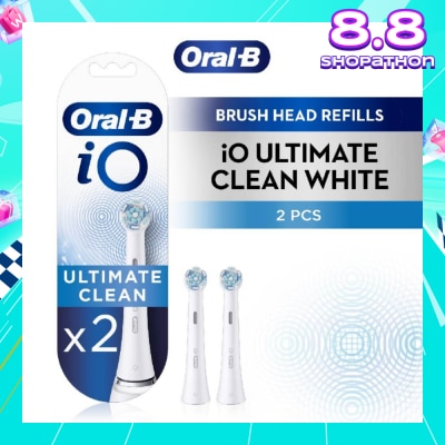 ORAL-B iO Ultimate Clean White Brush Heads Refill White 2s