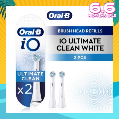 ORAL-B iO Ultimate Clean White Brush Heads Refill White 2s