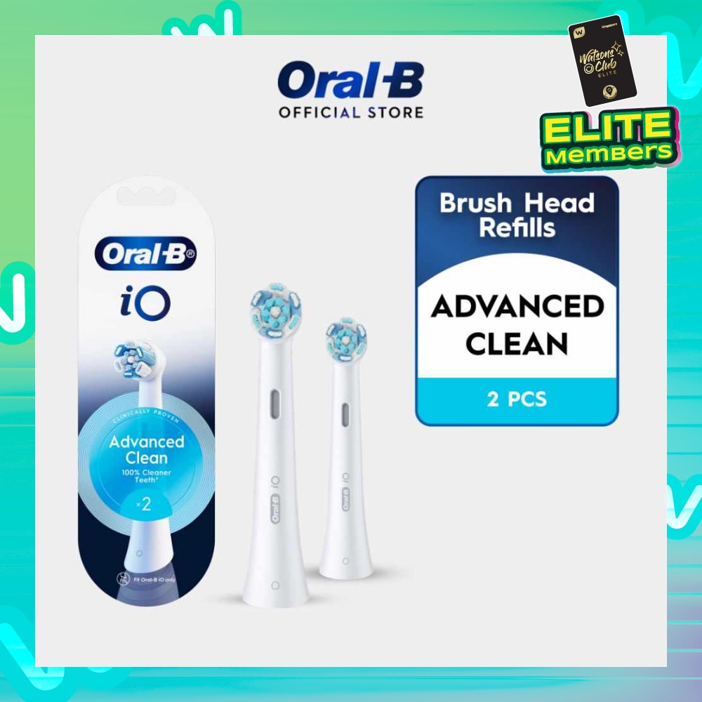 iO Ultimate Clean White Brush Heads Refill White 2s