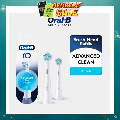 ORAL-B - iO Advanced Clean Electric Toothbrush Replacement Brush Head White 2s
