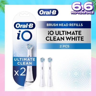 ORAL-B iO Ultimate Clean White Brush Heads Refill White 2s
