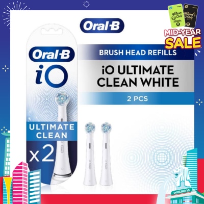 ORAL-B iO Ultimate Clean White Brush Heads Refill White 2s