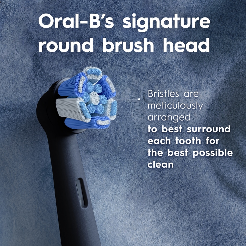 iO Advanced Clean Electric Toothbrush Replacement Brush Head Black 2s