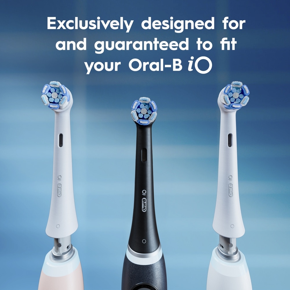 iO Advanced Clean Electric Toothbrush Replacement Brush Head Black 2s