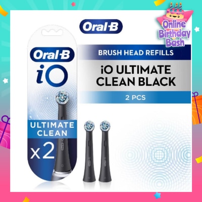 ORAL-B iO Ultimate Clean White Brush Heads Refill Black 2s