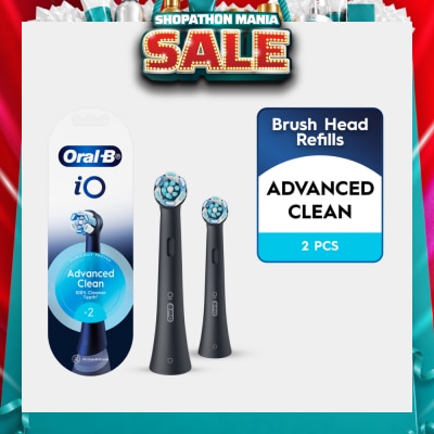 ORAL-B - iO Advanced Clean Electric Toothbrush Replacement Brush Head Black 2s