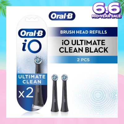 ORAL-B iO Ultimate Clean White Brush Heads Refill Black 2s