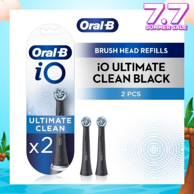 ORAL-B iO Ultimate Clean White Brush Heads Refill Black 2s