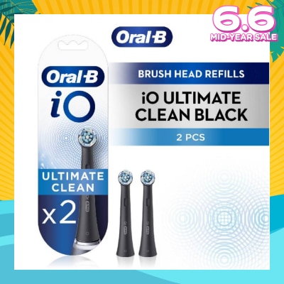 ORAL-B iO Ultimate Clean White Brush Heads Refill Black 2s