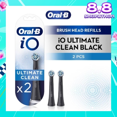 ORAL-B iO Ultimate Clean White Brush Heads Refill Black 2s