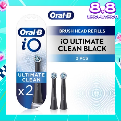 ORAL-B iO Ultimate Clean White Brush Heads Refill Black 2s