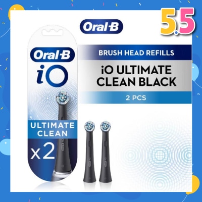ORAL-B iO Ultimate Clean White Brush Heads Refill Black 2s