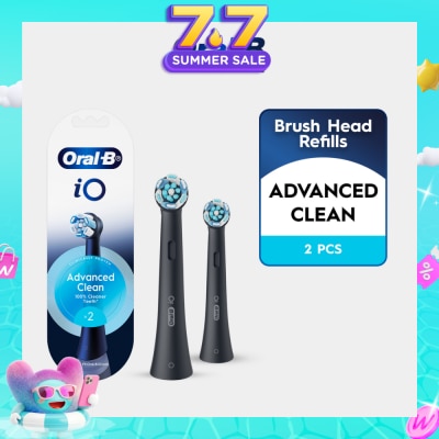 ORAL-B - iO Advanced Clean Electric Toothbrush Replacement Brush Head Black 2s