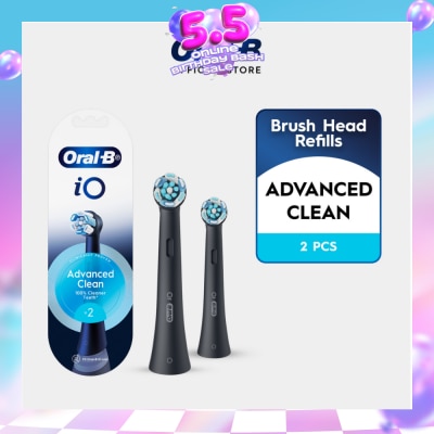 ORAL-B - iO Advanced Clean Electric Toothbrush Replacement Brush Head Black 2s