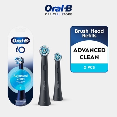 ORAL-B iO Advanced Clean Electric Toothbrush Replacement Brush Head Black 2s