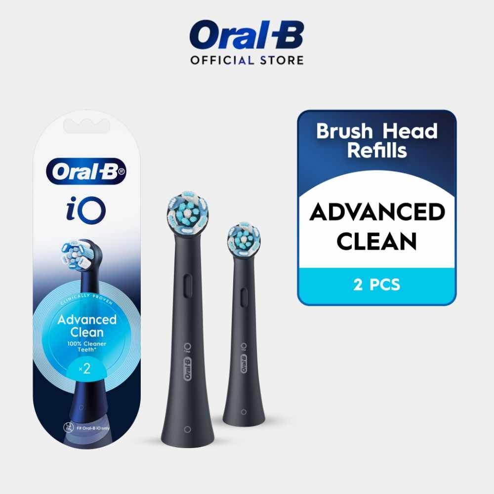 iO Ultimate Clean White Brush Heads Refill Black 2s