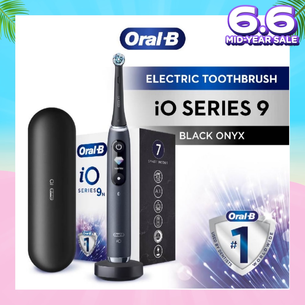 iO 9 Series Rechargeable Electric Toothbrush Black Onyx (Magnetic Charger Included) 1s
