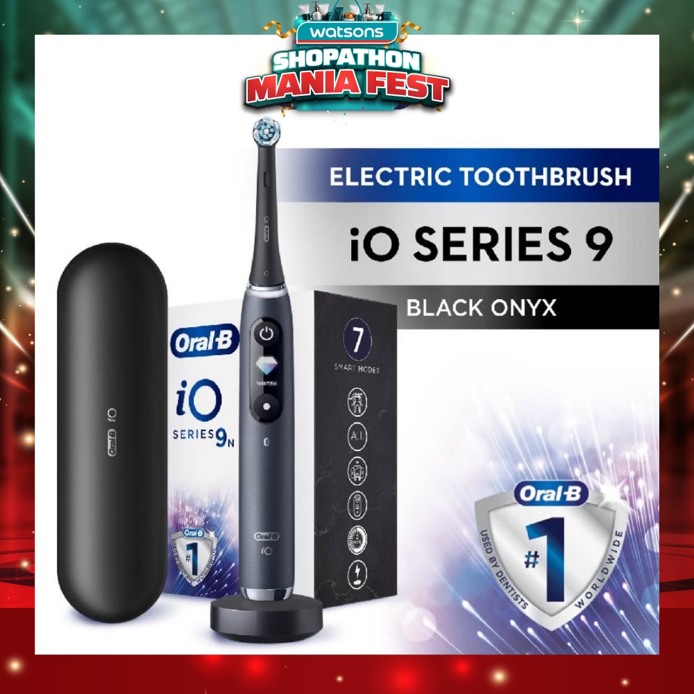 iO 9 Series Rechargeable Electric Toothbrush Black Onyx (Magnetic Charger Included) 1s