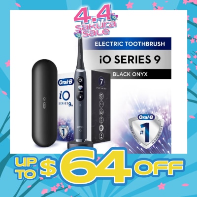 ORAL-B - iO 9 Series Rechargeable Electric Toothbrush Black Onyx (Magnetic Charger Included) 1s