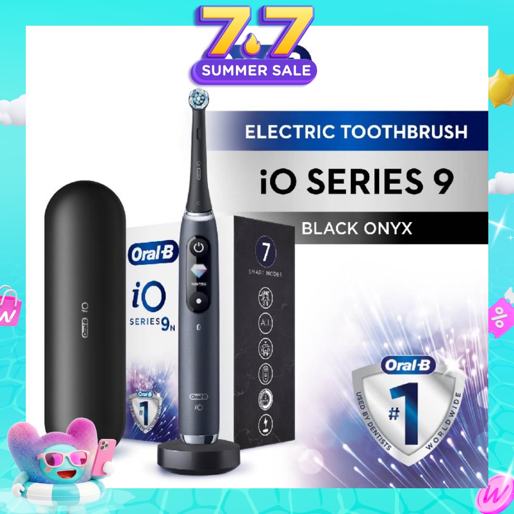 iO 9 Series Rechargeable Electric Toothbrush Black Onyx (Magnetic Charger Included) 1s