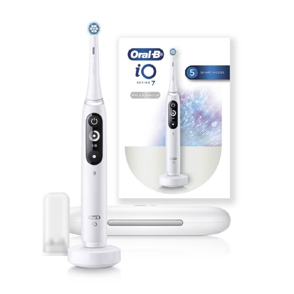 iO 7 Series Rechargeable Electric Toothbrush White Alabaster (Magnetic Charger Included) 1s