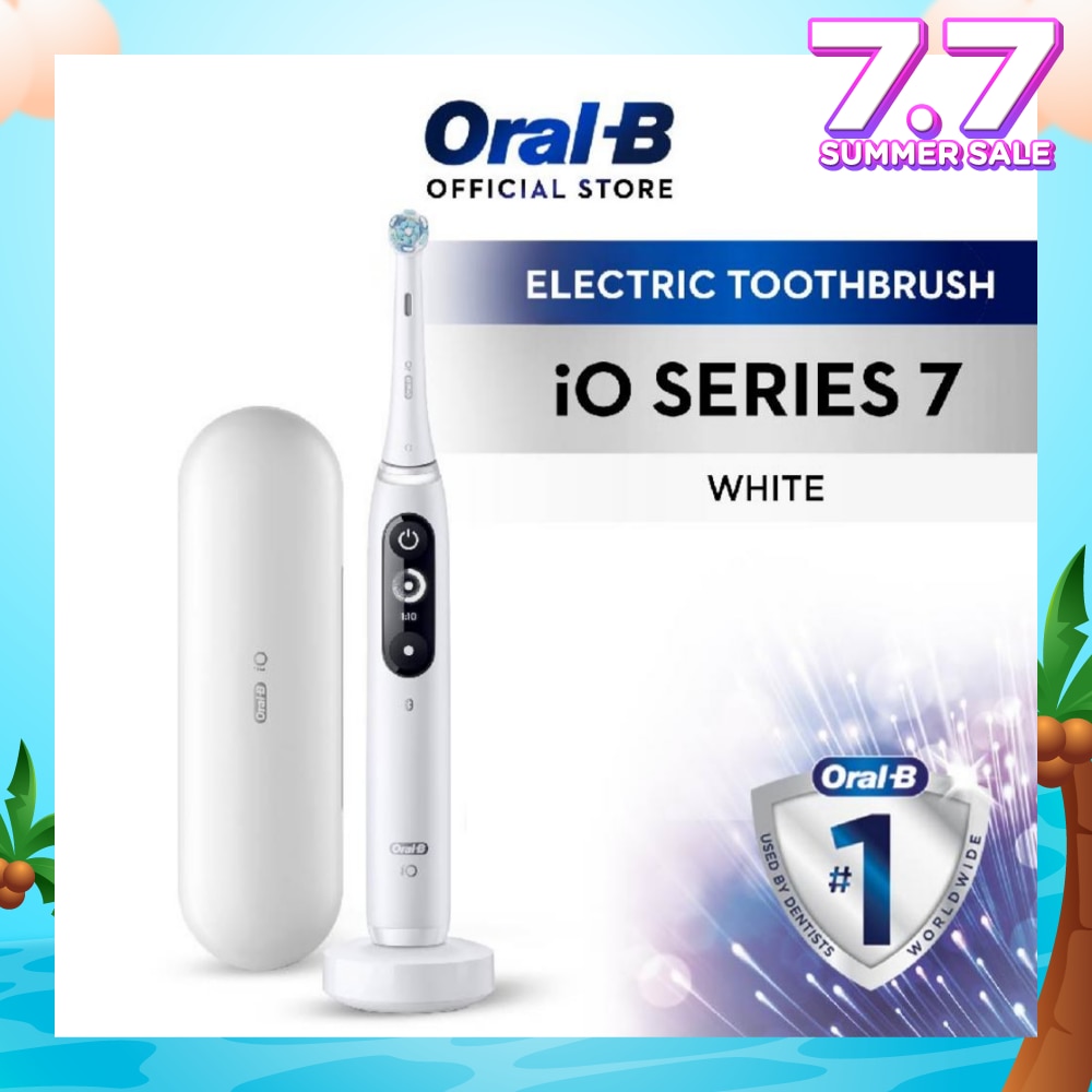 iO 7 Series Rechargeable Electric Toothbrush White Alabaster (Magnetic Charger Included) 1s