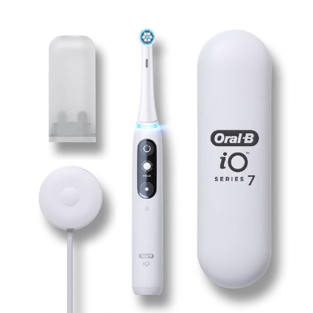 iO 7 Series Rechargeable Electric Toothbrush White Alabaster (Magnetic Charger Included) 1s