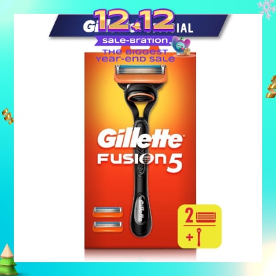 GILLETTE Fusion5 Razor 1s + Replacement Cartridge 2s