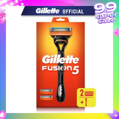 GILLETTE Fusion5 Razor 1s + Replacement Cartridge 2s