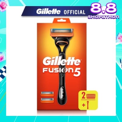 GILLETTE Fusion5 Razor 1s + Replacement Cartridge 2s