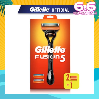 GILLETTE Fusion5 Razor 1s + Replacement Cartridge 2s