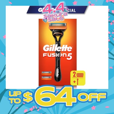 GILLETTE - Fusion5 Razor 1s + Replacement Cartridge 2s