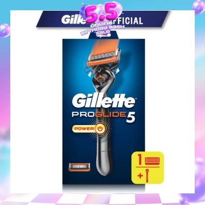 GILLETTE - ProGlide5 Powered Razor 1s + Replacement Cartridge 1s
