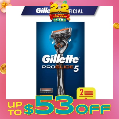 GILLETTE ProGlide5 Razor 1s + Replacement Cartridge 2s