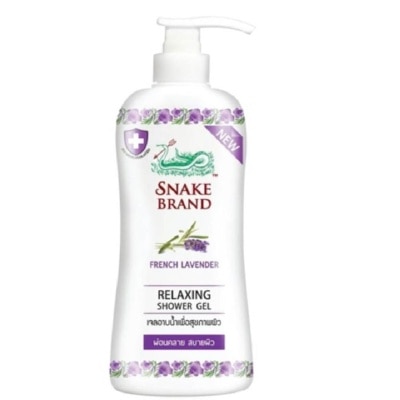 SNAKE BRAND Relaxing Shower Gel French Lavender (Reduce Itchy Rash & Nourish Skin) 450ml