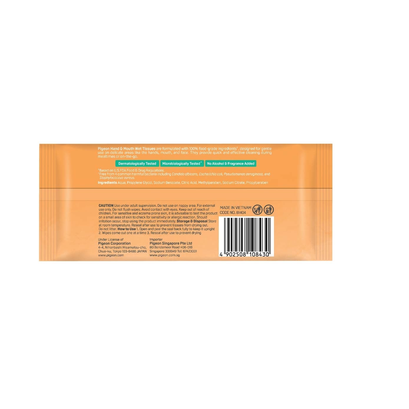 Hand And Mouth Wet Tissue 20s X 2