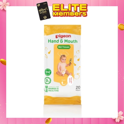 PIGEON Hand And Mouth Wet Tissue 20s X 2