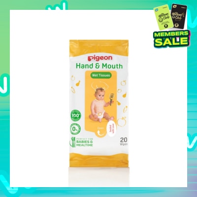 PIGEON Hand And Mouth Wet Tissue 20s X 2