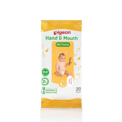 PIGEON Hand And Mouth Wet Tissue 20s X 2