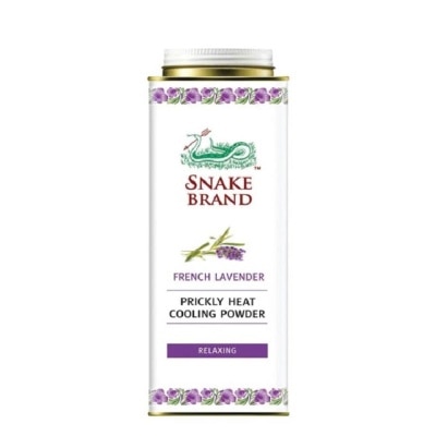 SNAKE BRAND Relaxing Cooling Powder French Lavender (Fast Relief from Heat Rash) 280g