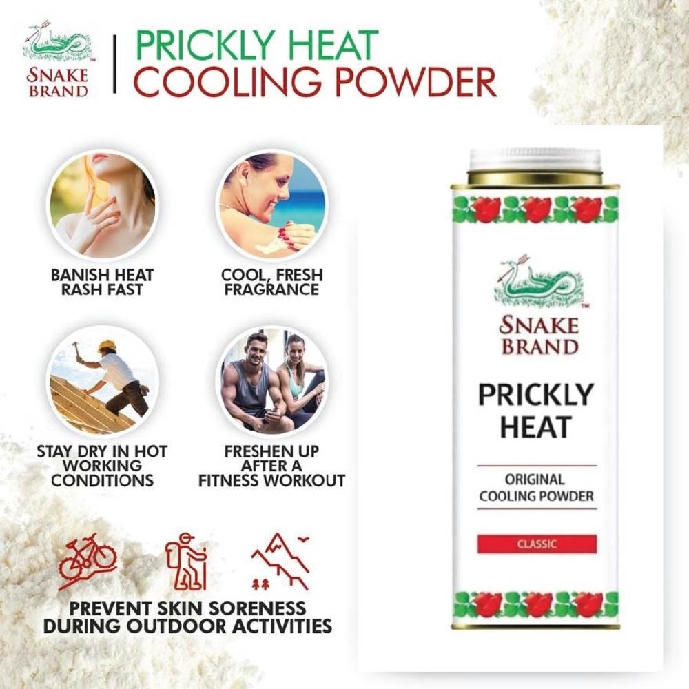 Prickly Heat Original Cooling Powder Classic (Prevent Skin Soreness) 280g