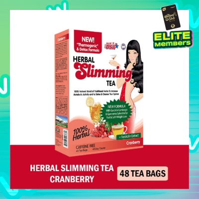 21ST CENTURY 100% Herbal Slimming Caffine Free Tea Cranberry Tea Bags (Increase Metabolic Activity) 2g x 24s
