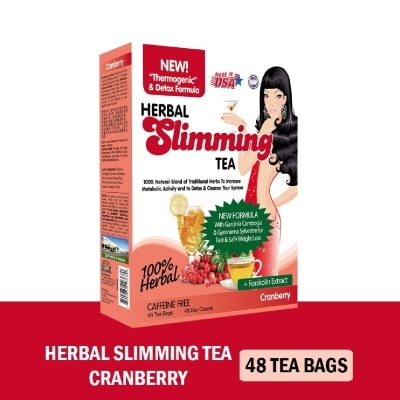 21ST CENTURY 100% Herbal Slimming Caffine Free Tea Cranberry Tea Bags (Increase Metabolic Activity) 2g x 24s