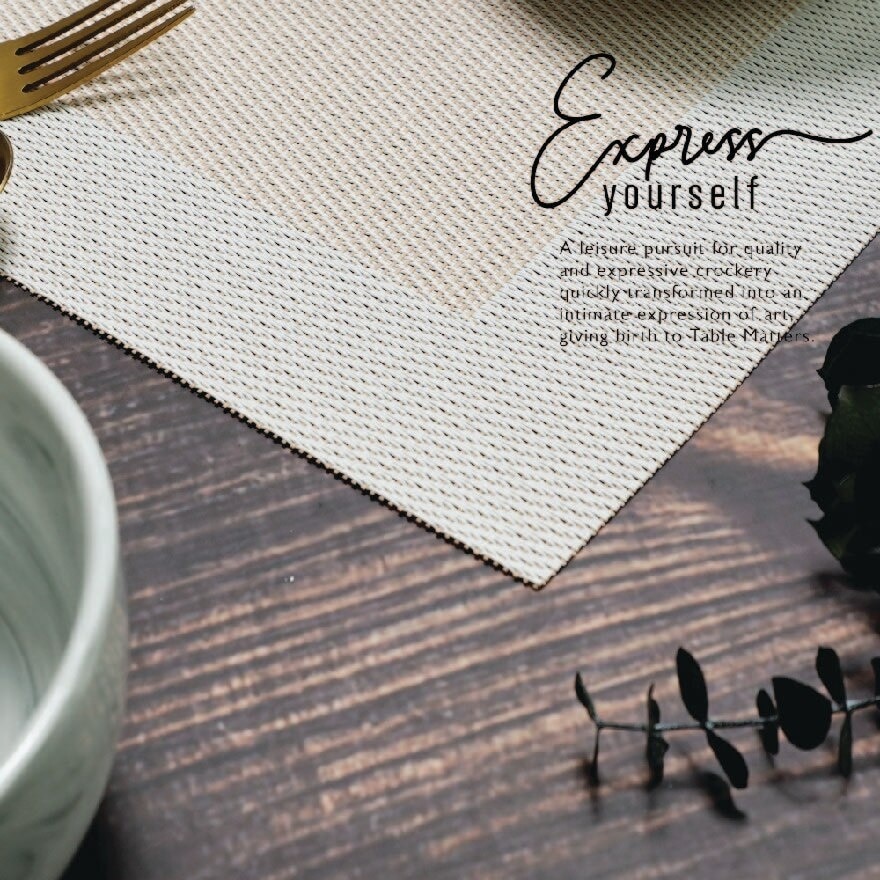 Round PVC Leather Placemat PMRP552 1s