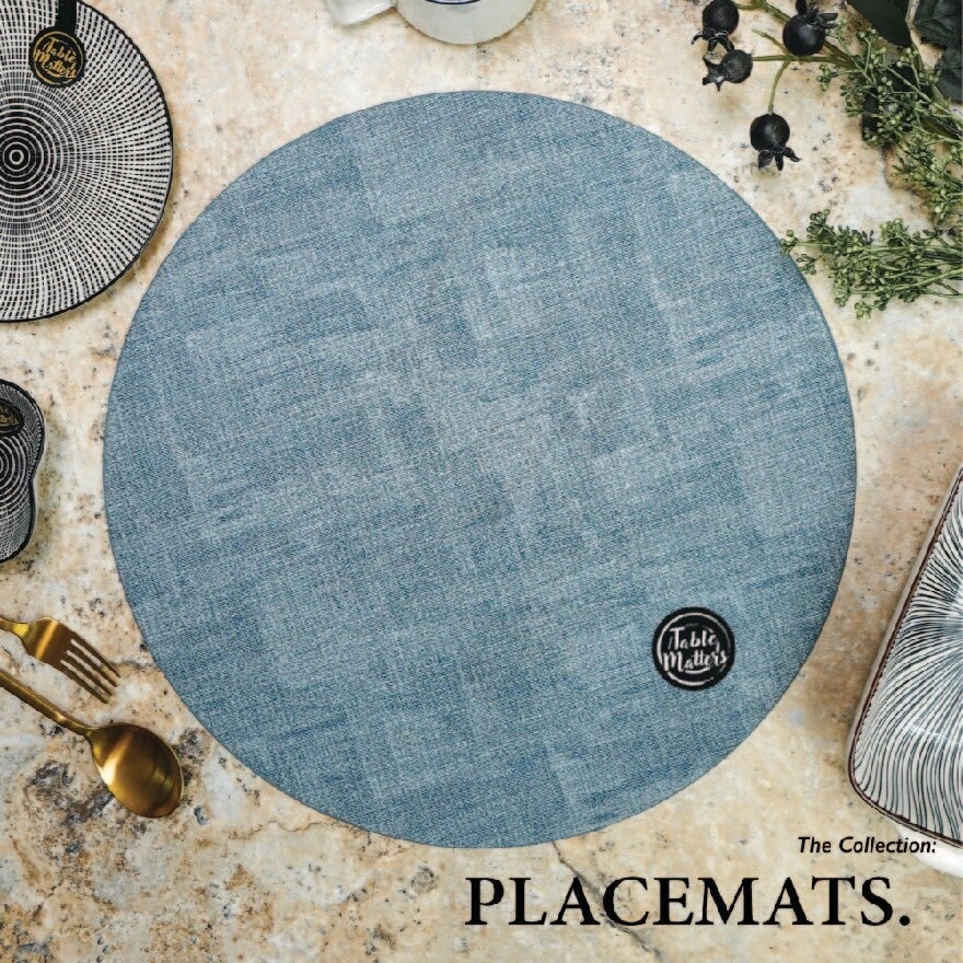 Round PVC Leather Placemat PMRP552 1s
