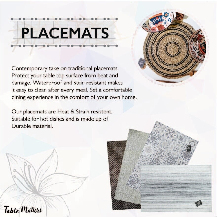 Round PVC Leather Placemat PMRP552 1s