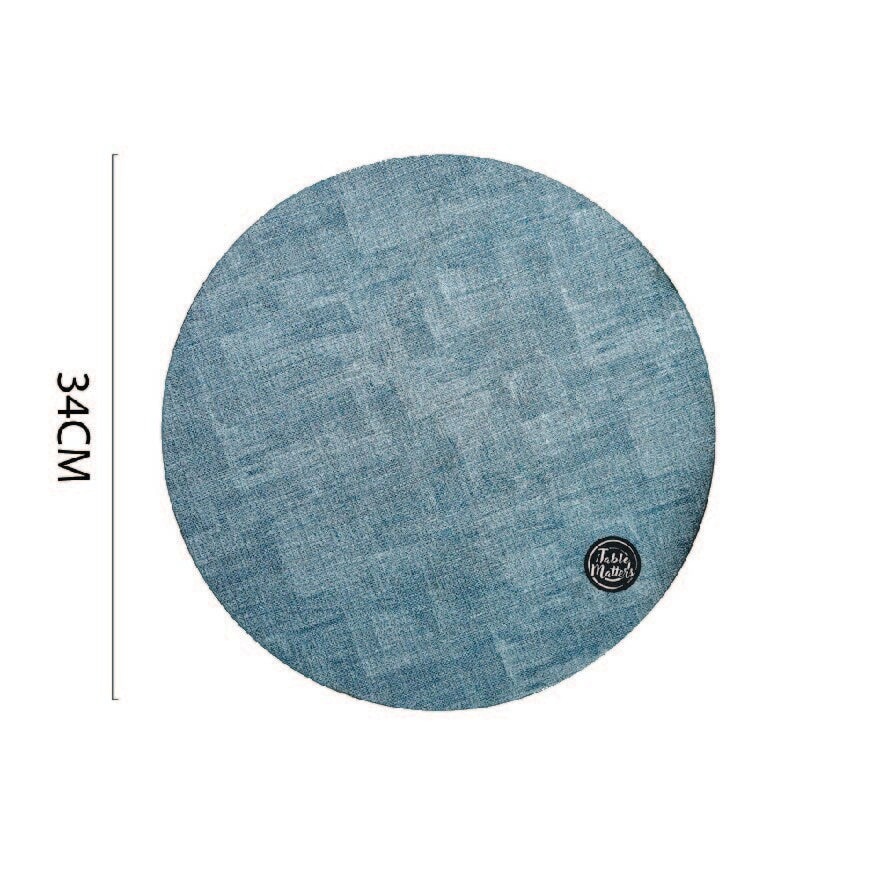 Round PVC Leather Placemat PMRP552 1s